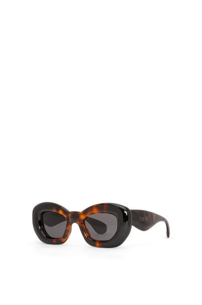 LOEWE Inflated butterfly sunglasses in nylon Dark Havana plp_rd