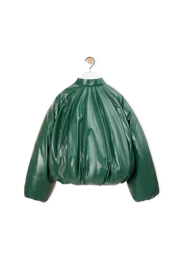 LOEWE Padded bomber jacket in nappa Bottle Green