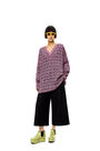 LOEWE Elasticated cropped trousers in wool Black pdp_rd