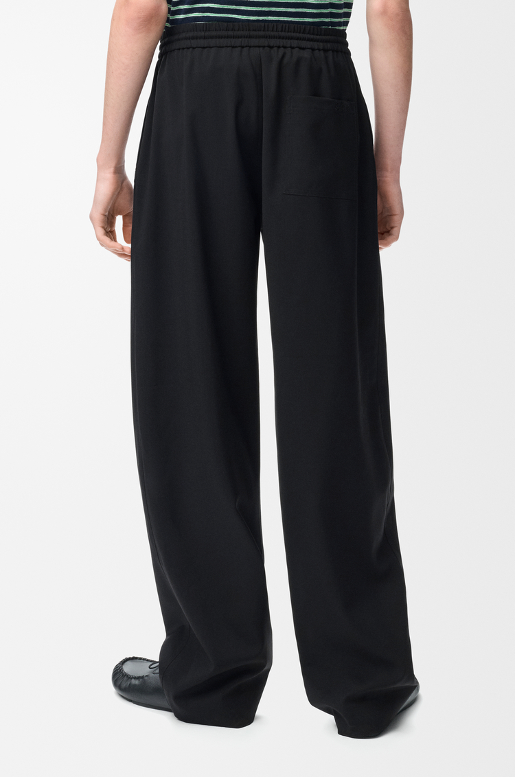 LOEWE Drawstring trousers in wool Black