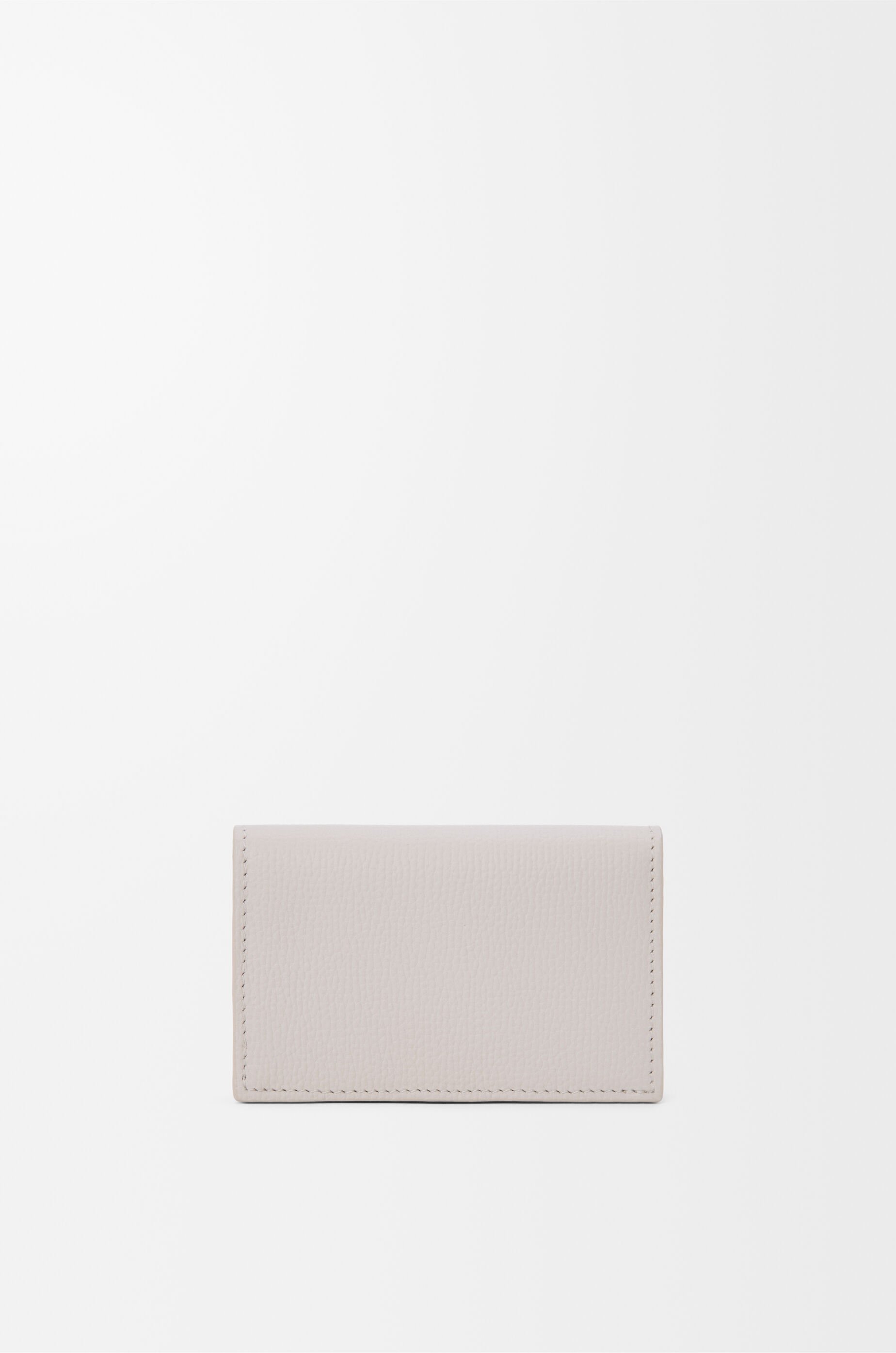 Anagram business cardholder in pebble grained calfskin Grey - LOEWE