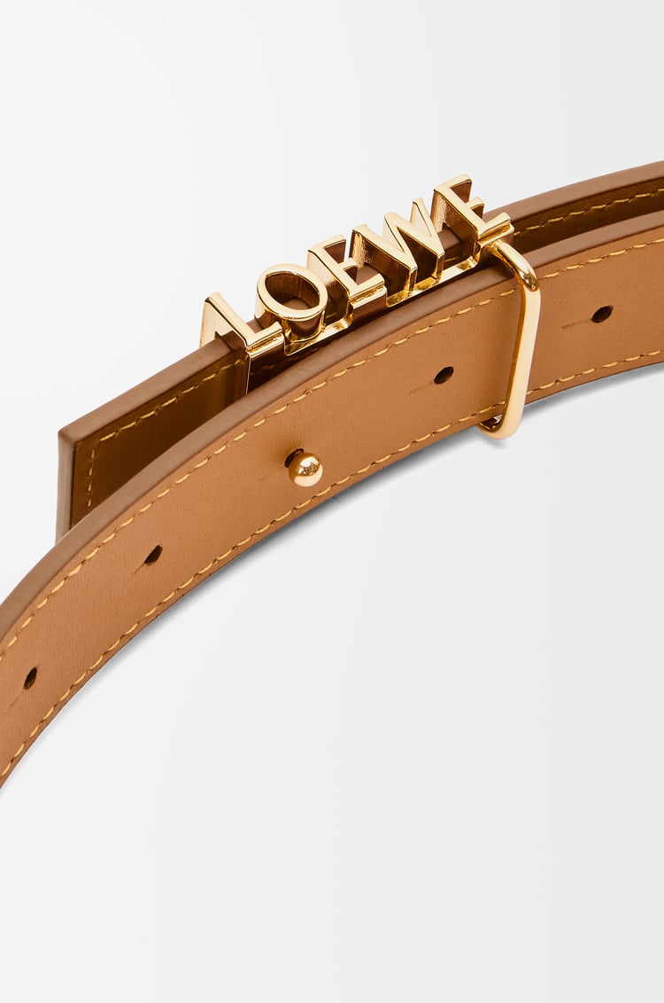 LOEWE Cinturón gráfico LOEWE en piel de ternera Roble/Dorado