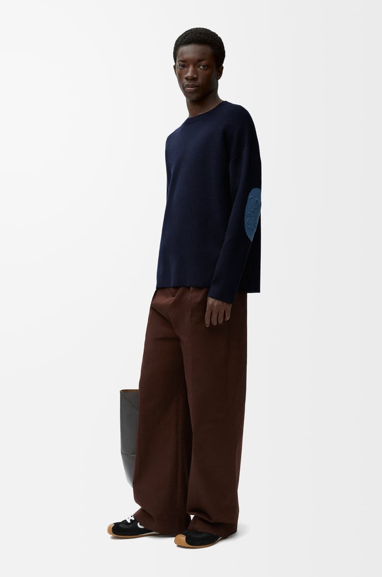 LOEWE Sweater in wool Navy Blue