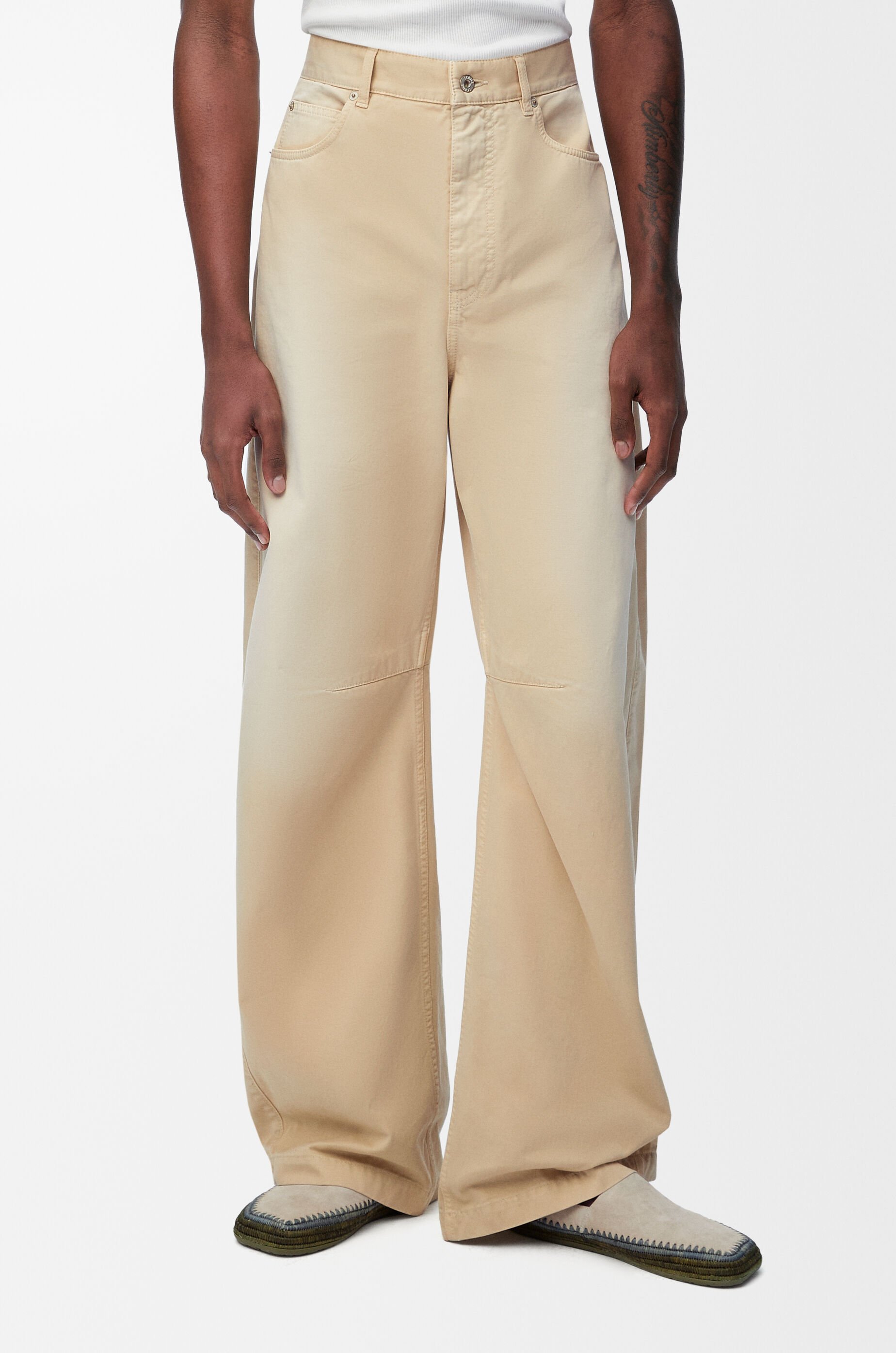 パンツ Loewe barrel Wide Pants Loewe Barrel Leg Pleated Wool Trousers - Bergdorf Goodman
