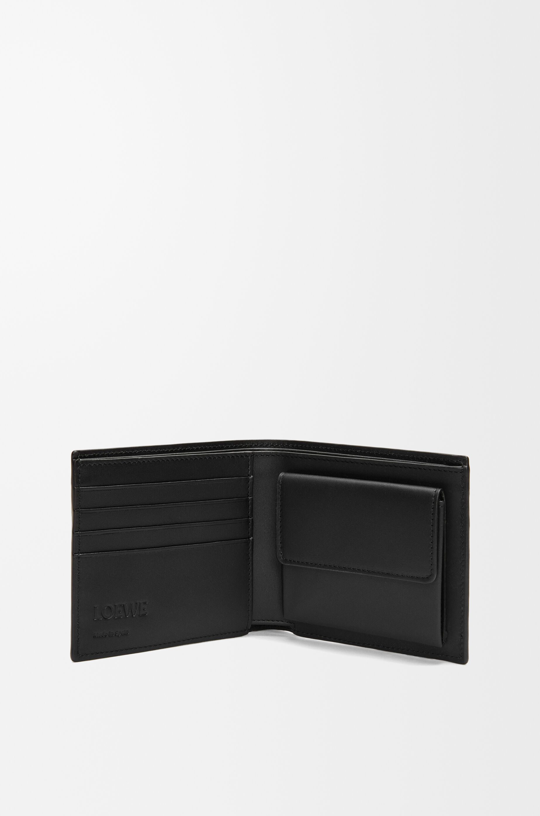 LOEWE ロエベ バイフォールド コインウォレット サテンカーフ ブラック C565302X02_3110_1F.jpg