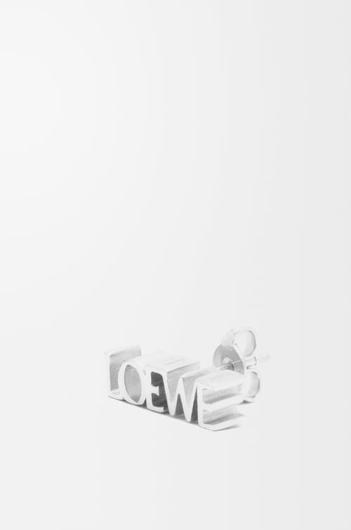 LOEWE 银质 LOEWE 几何单只耳环 银色 plp_rd