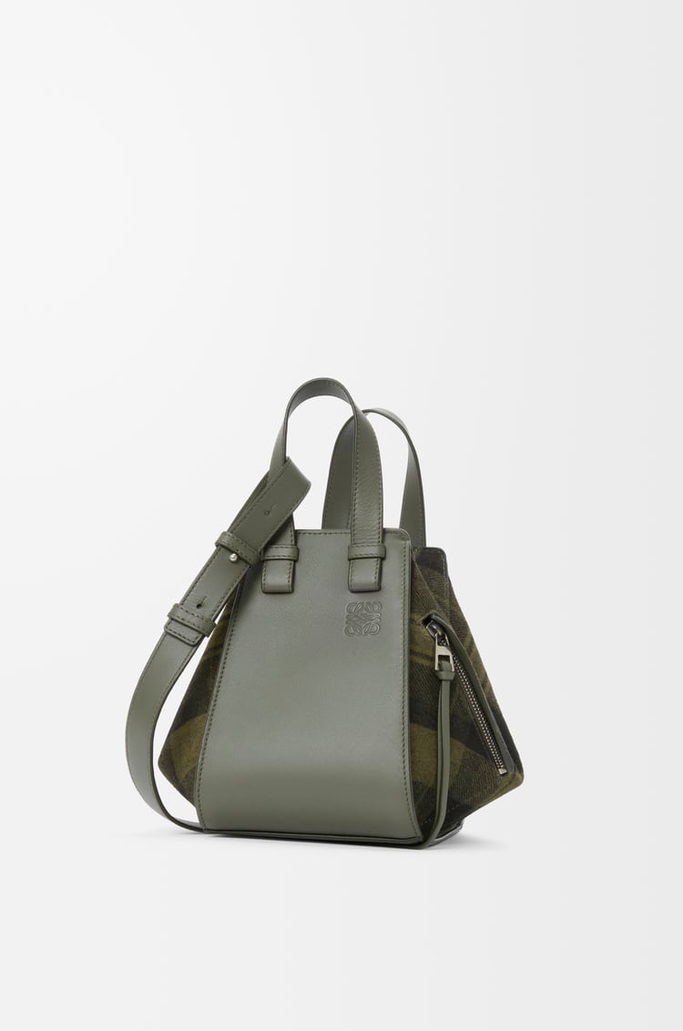 LOEWE ハンモックバッグ コンパクト（スエード&クラシックカーフ） カーキ/オリーブ