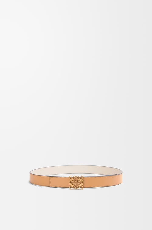 LOEWE Cinturón reversible Anagram en piel de ternera Desierto Cálido/Avena/Bronce plp_rd