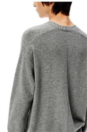 LOEWE Crew neck sweater in cashmere Grey plp_rd