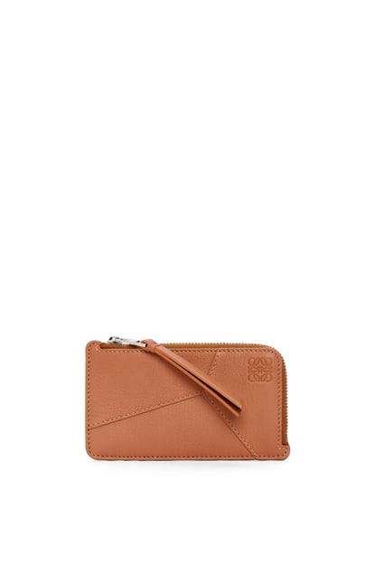 LOEWE Puzzle coin cardholder in classic calfskin Tan plp_rd