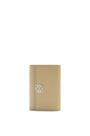 LOEWE Anagram small vertical wallet in pebble grain calfskin Clay Green