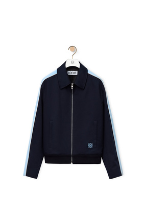 LOEWE Tracksuit jacket in cotton Midnight Blue