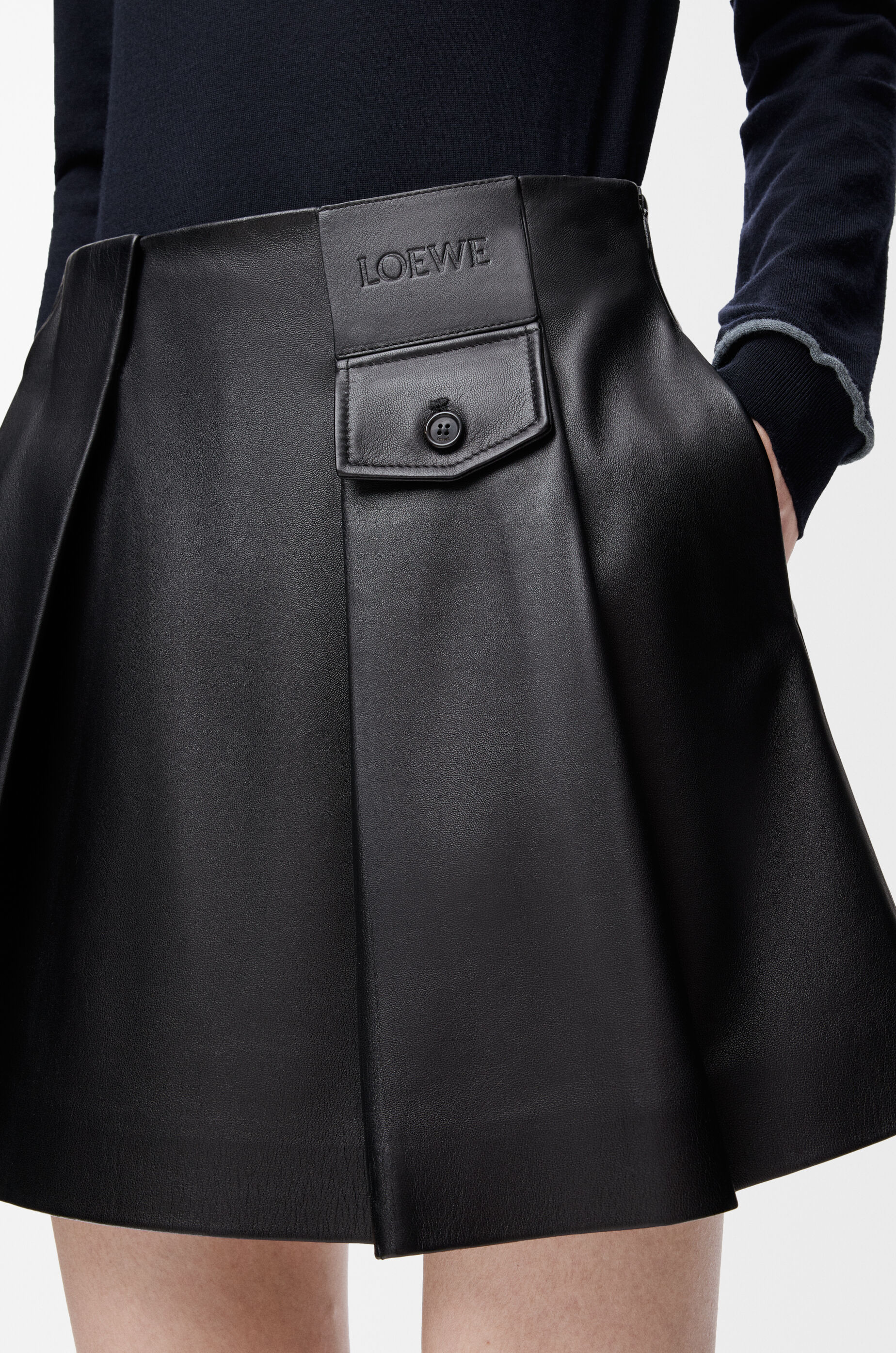 ミニ スカート（ナパラム） ブラック - LOEWE Japan official website