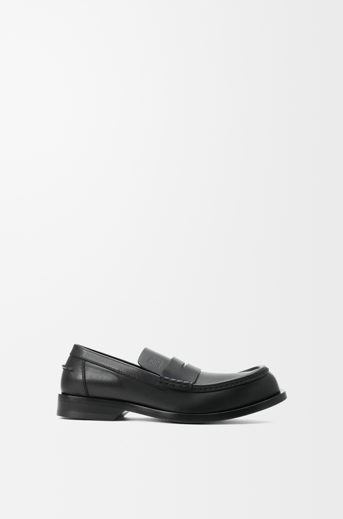 LOEWE Bobine loafer in shiny calfskin Schwarz