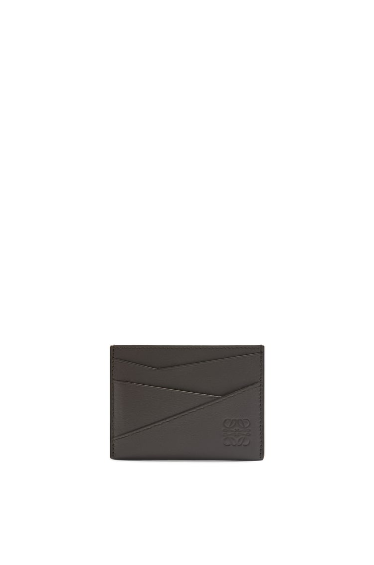 LOEWE Puzzle plain cardholder in classic calfskin Dark Grey