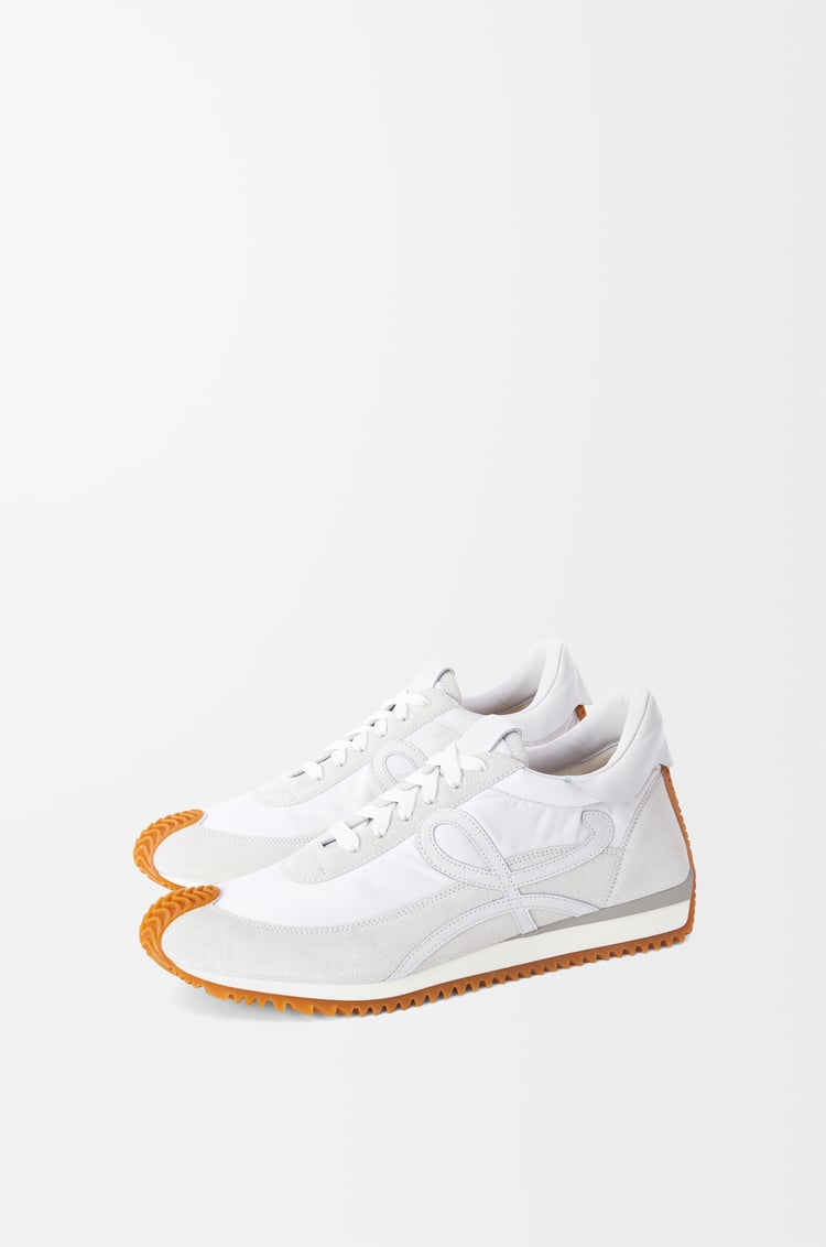 LOEWE Flow Runner in nylon and suede White