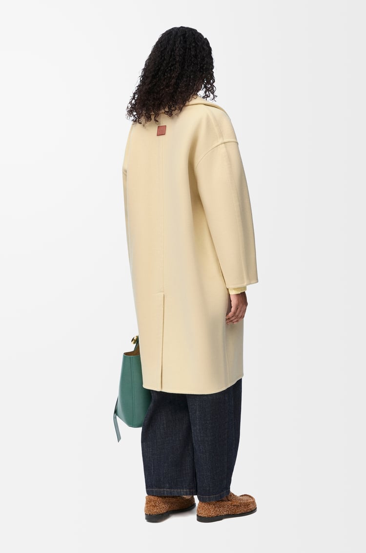 LOEWE Coat in wool Vanilla