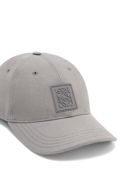 LOEWE Patch cap in canvas 珍珠灰 plp_rd