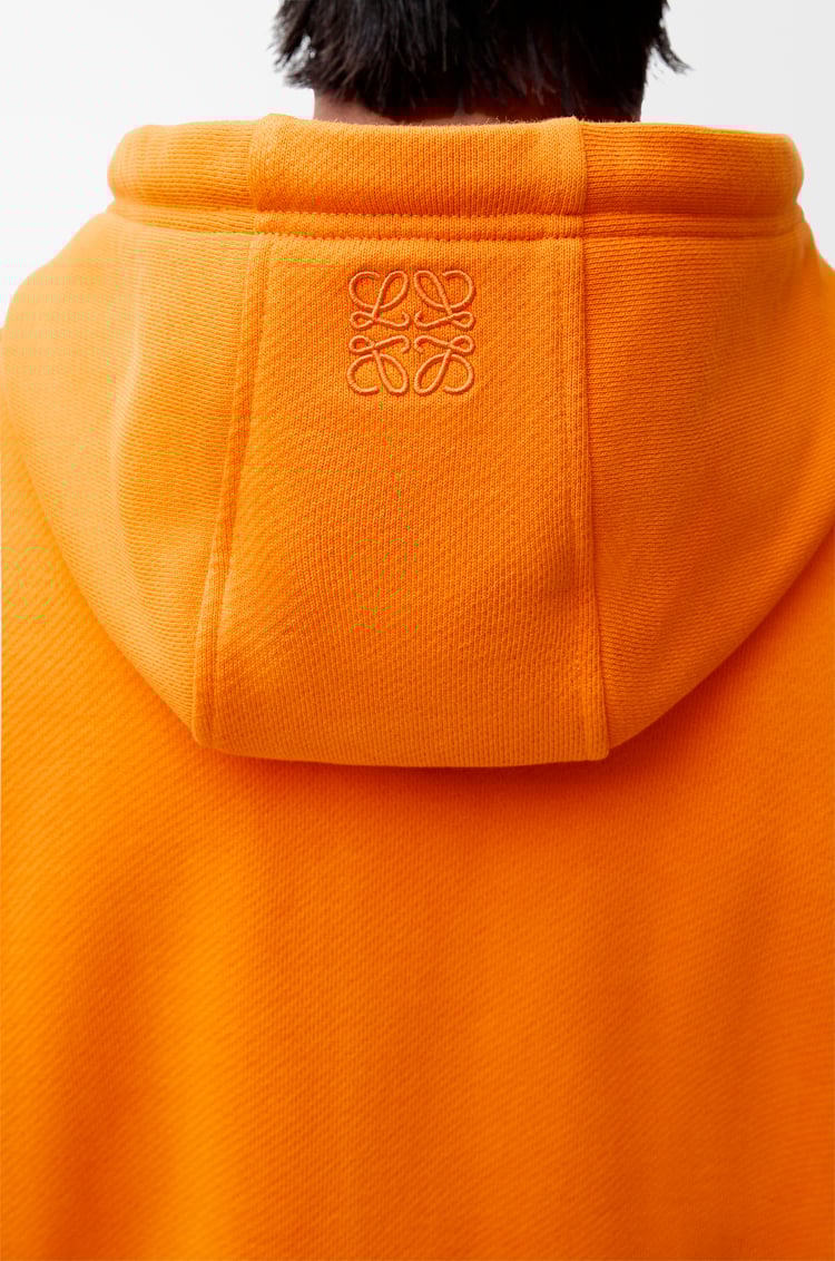 LOEWE Relaxed fit hoodie in cotton Orange