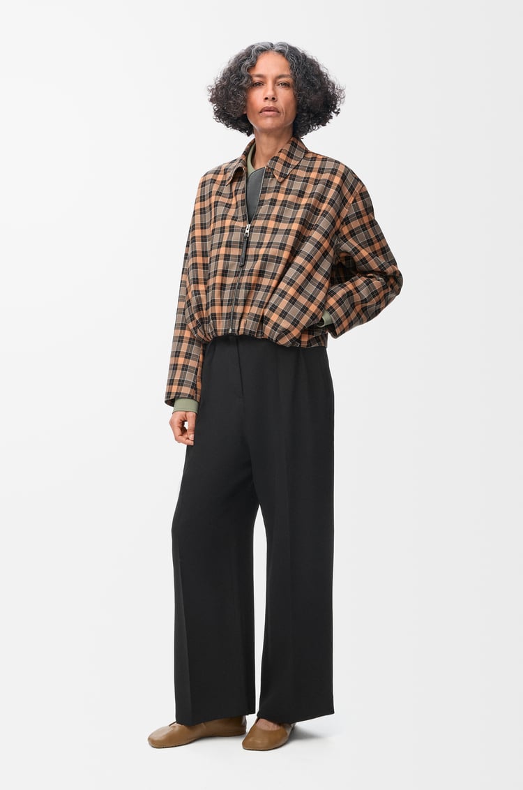 LOEWE Trousers in stretch viscose Black