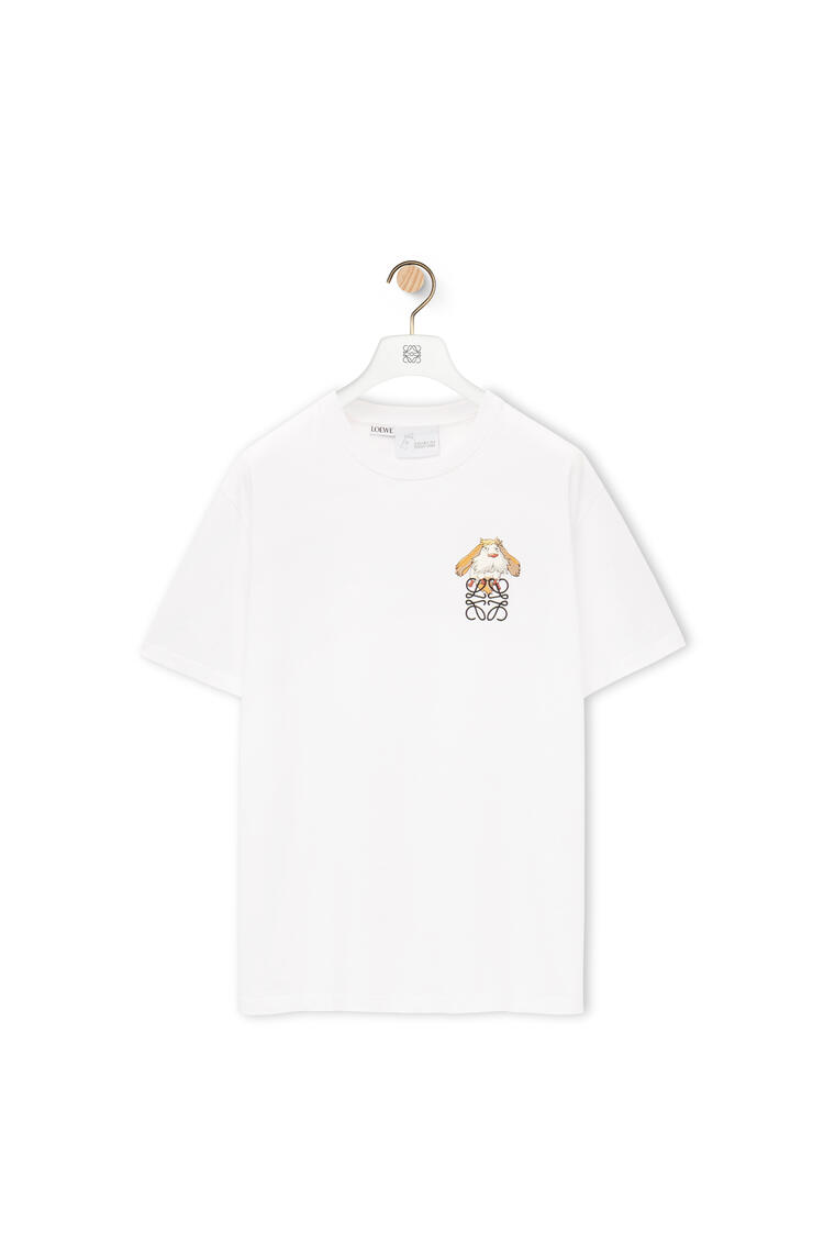 LOEWE Camiseta Hin Anagram en algodón Blanco