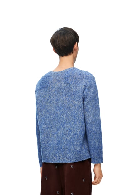 LOEWE Sweater in wool Blue/Yellow plp_rd