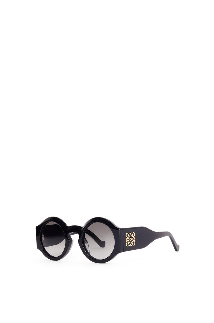 LOEWE Curved sunglasses in acetate Shiny Black pdp_rd
