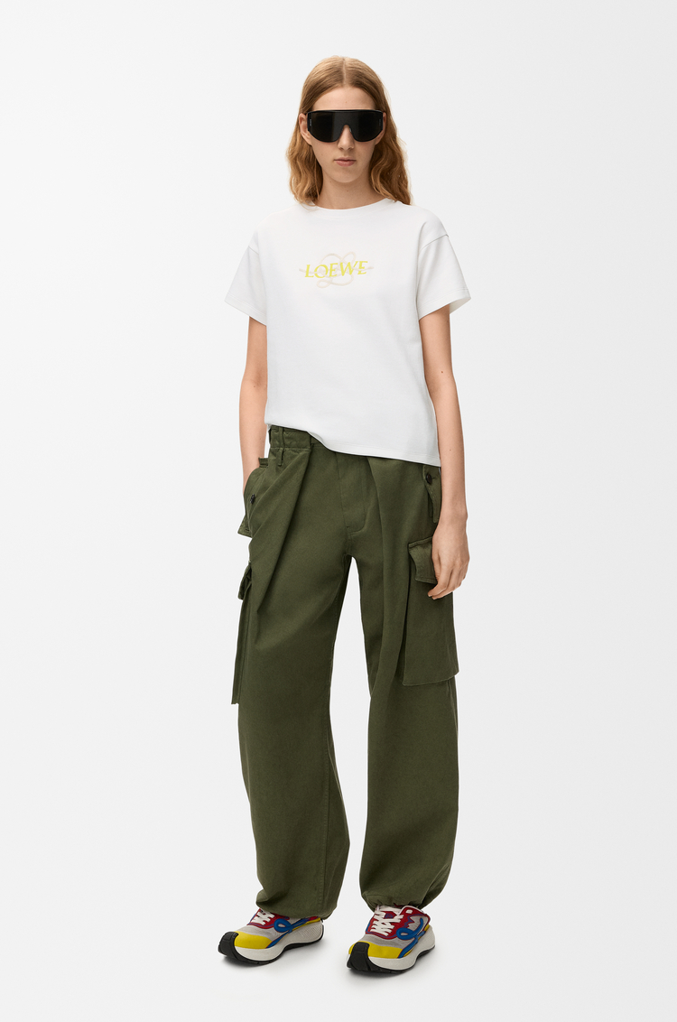 LOEWE Regular fit T-shirt in cotton blend White