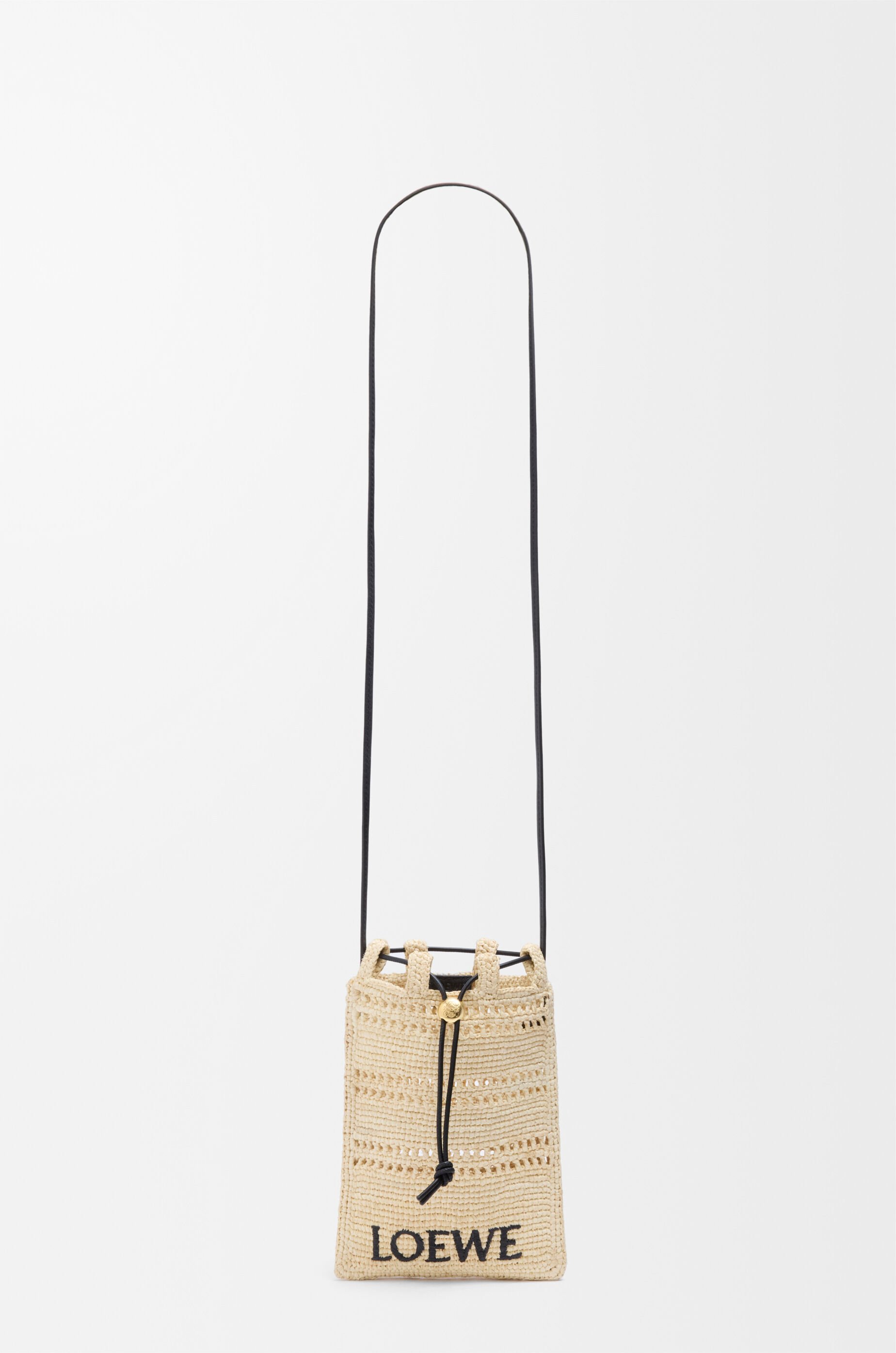 ドローストリング ポケット(ラフィア) ベージュ - LOEWE ドローストリング ポケット(ラフィア) ベージュ - LOEWE