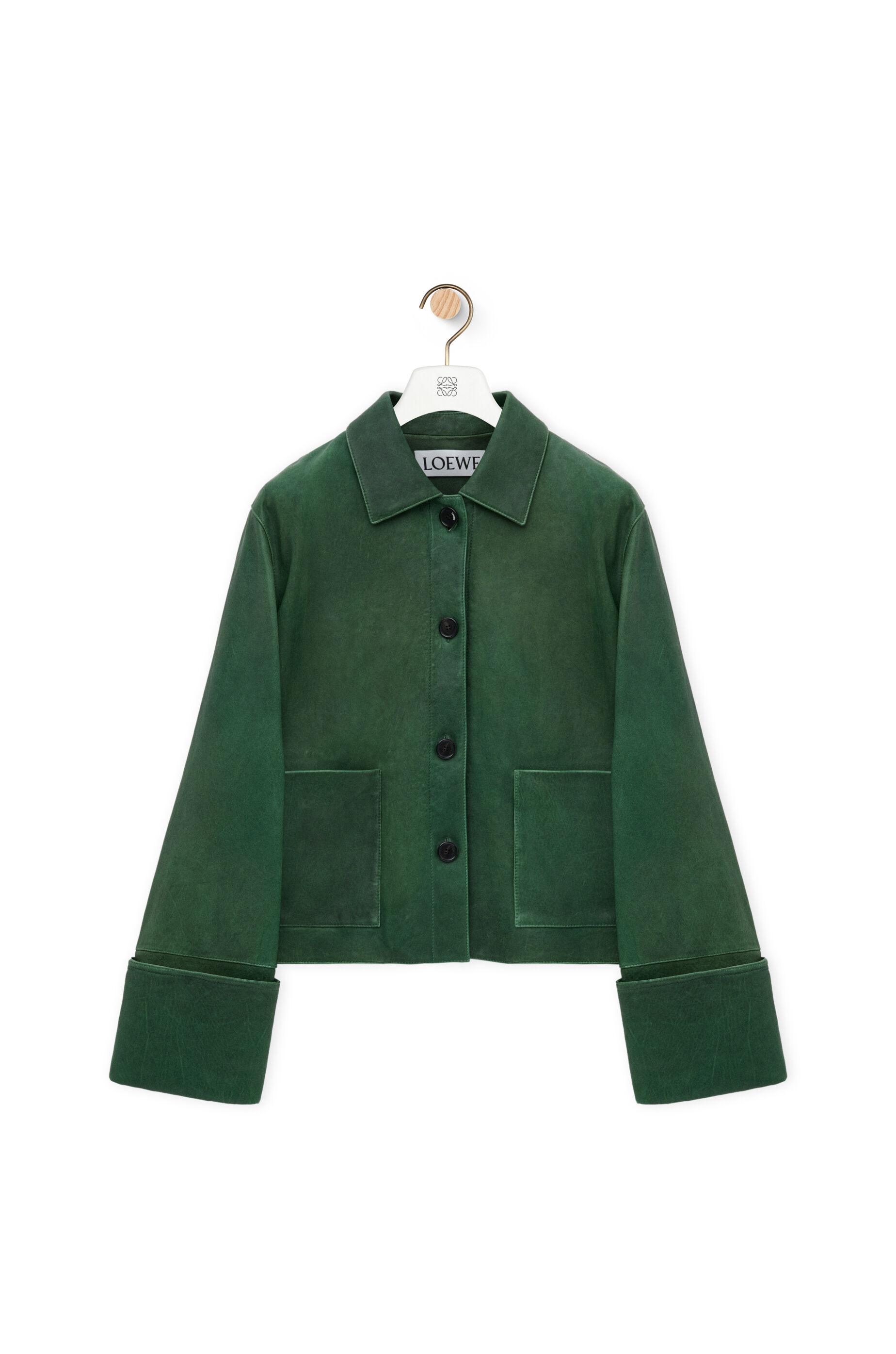 Turn-up jacket in nappa lambskin Brown - LOEWE