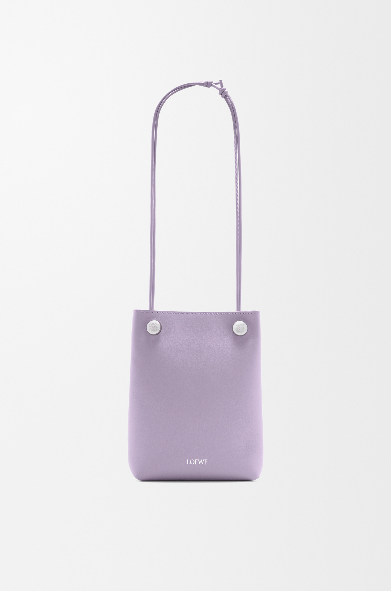 LOEWE ぺブル ポーチ（スムースカーフ） ダーティモーヴ
