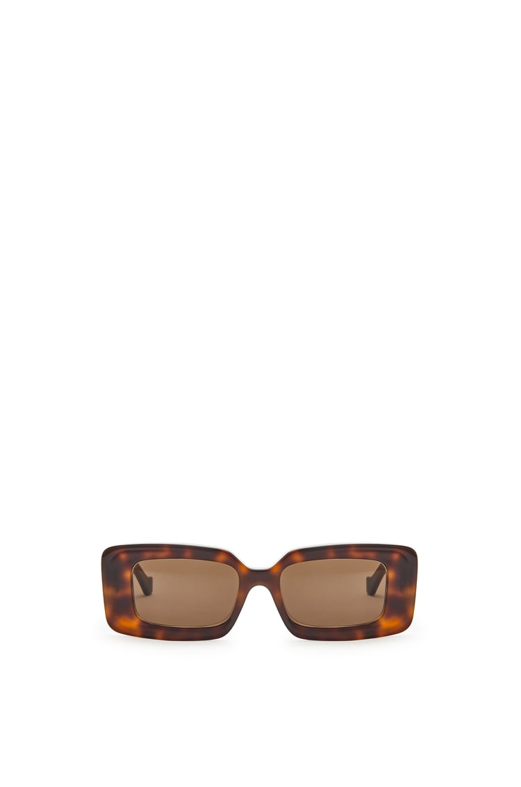 LOEWE Rectangular sunglasses in acetate 哈瓦那棕
