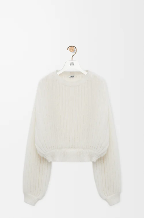 LOEWE Jersey en mezcla de mohair Blanco