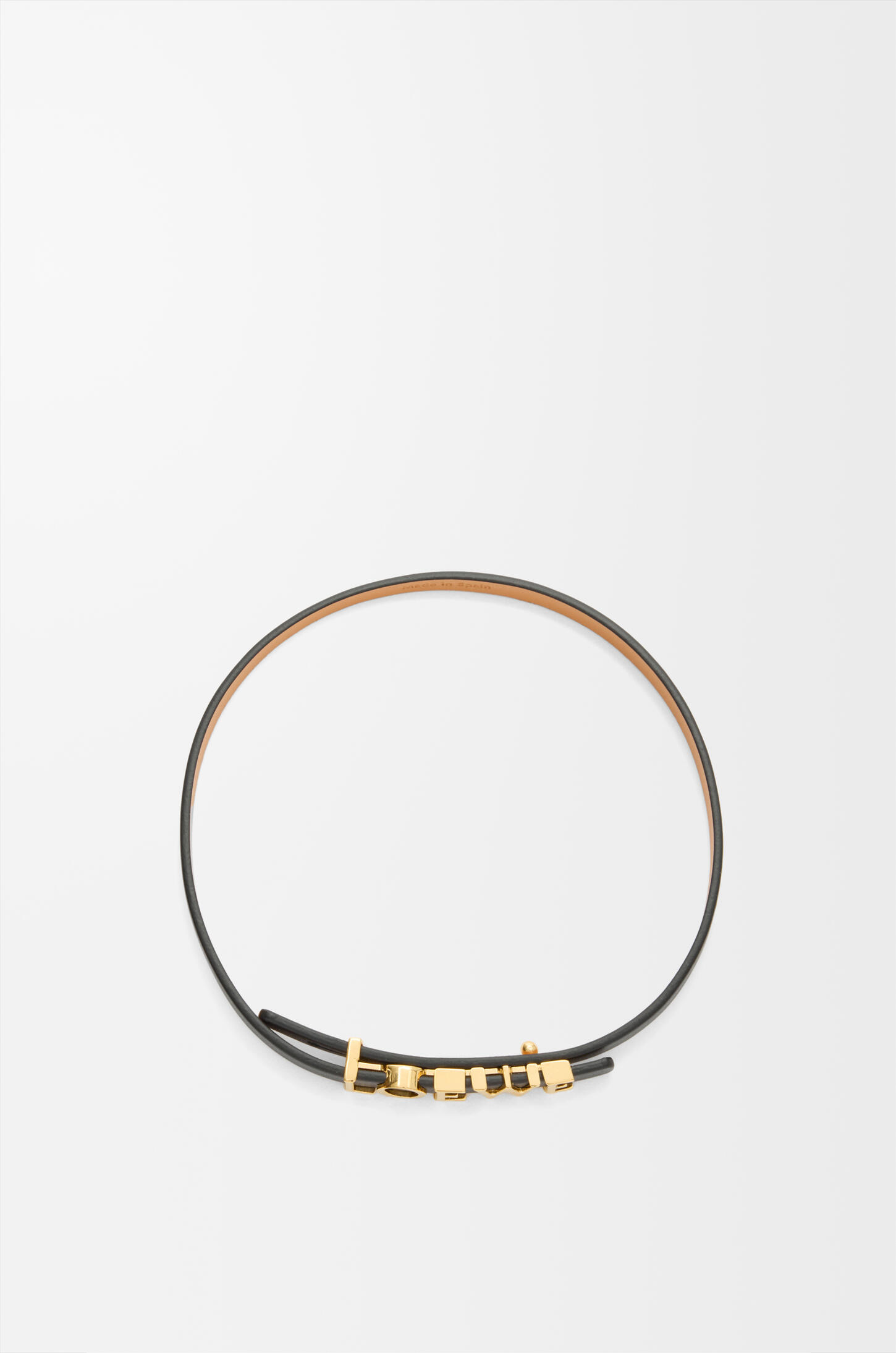 Double wrap LOEWE bracelet in calfskin Black - LOEWE International 