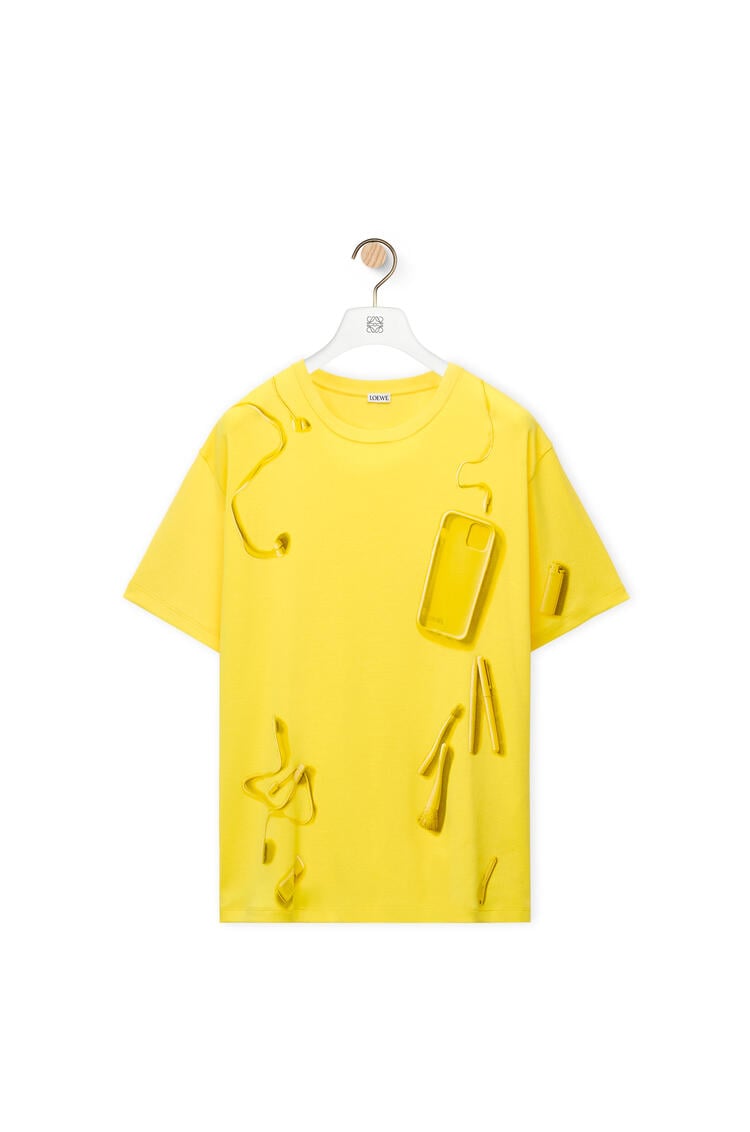 LOEWE Camiseta en algodón con objetos Amarillo