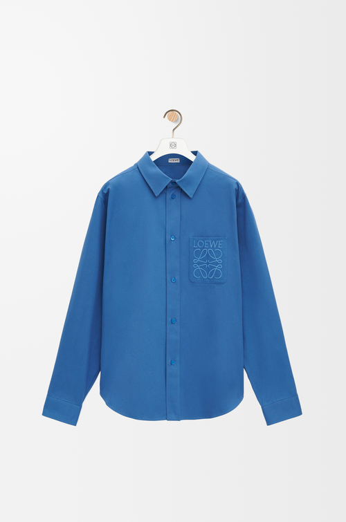 Shirt in cotton Old Blue - LOEWE