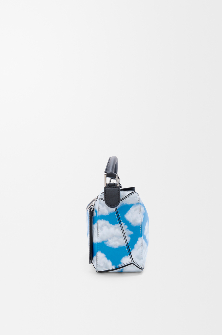 LOEWE Puzzle 10 Cloud re-edition in nappa calfskin Black/Blue