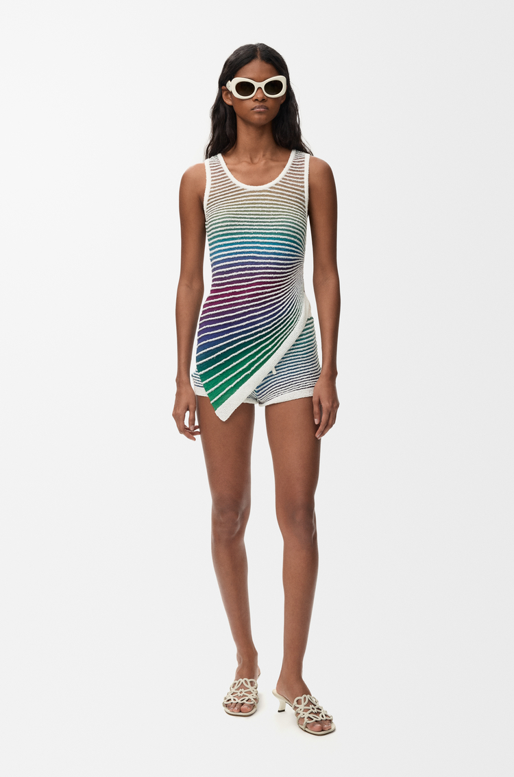 LOEWE 棉質混紡上衣 多色/白色