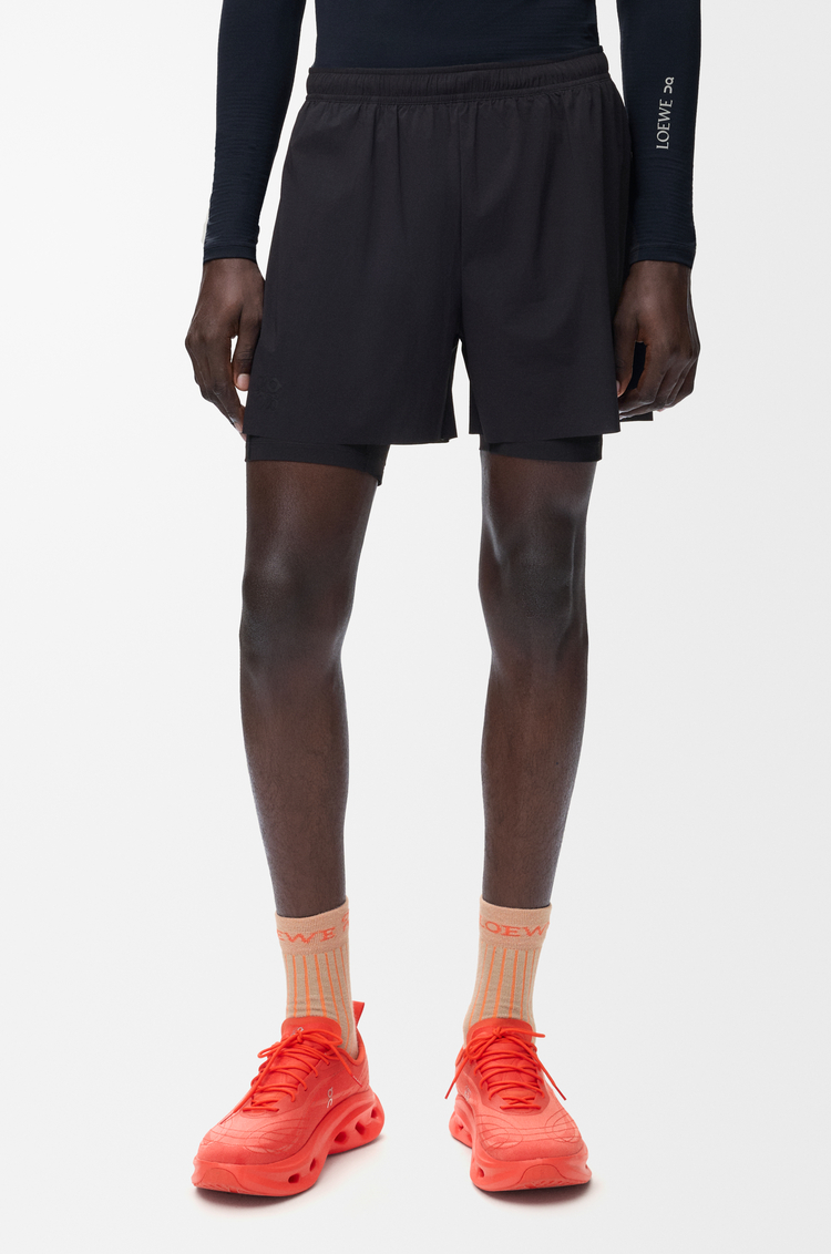LOEWE Shorts in technical shell Black