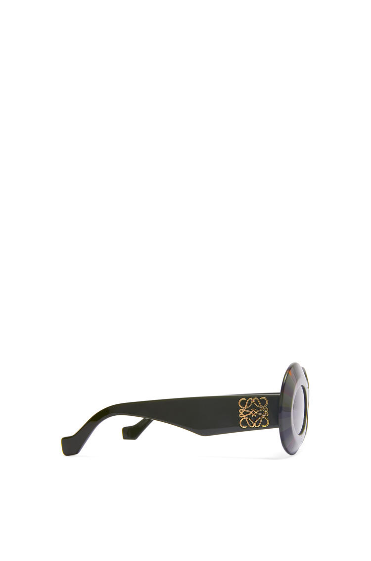 LOEWE Gafas de sol montura ovalada oversized en acetato Caqui/Havana