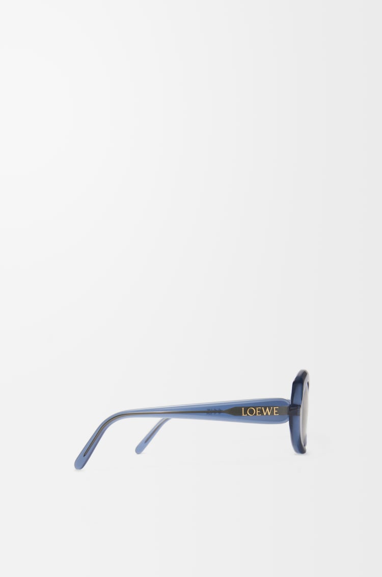 LOEWE 迷你 Slim Oval 太阳镜 牛奶蓝