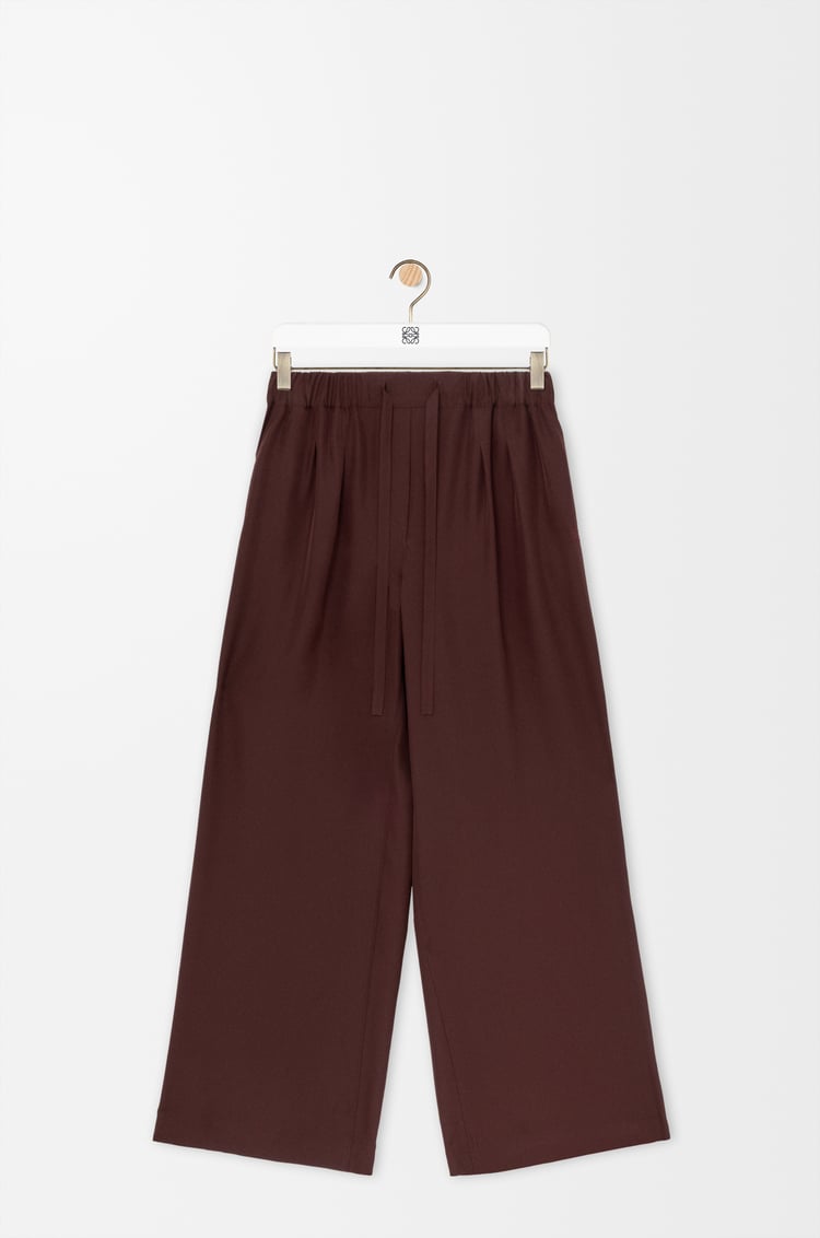 LOEWE パジャマ トラウザーズ（シルク） バーガンディ