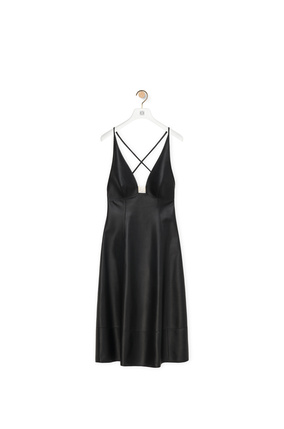 LOEWE Anagram strappy dress in nappa Black
