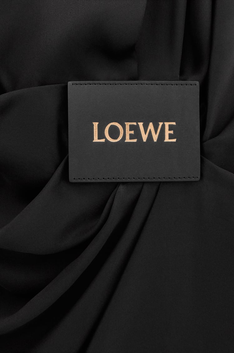 LOEWE 真絲垂墜洋裝 黑色