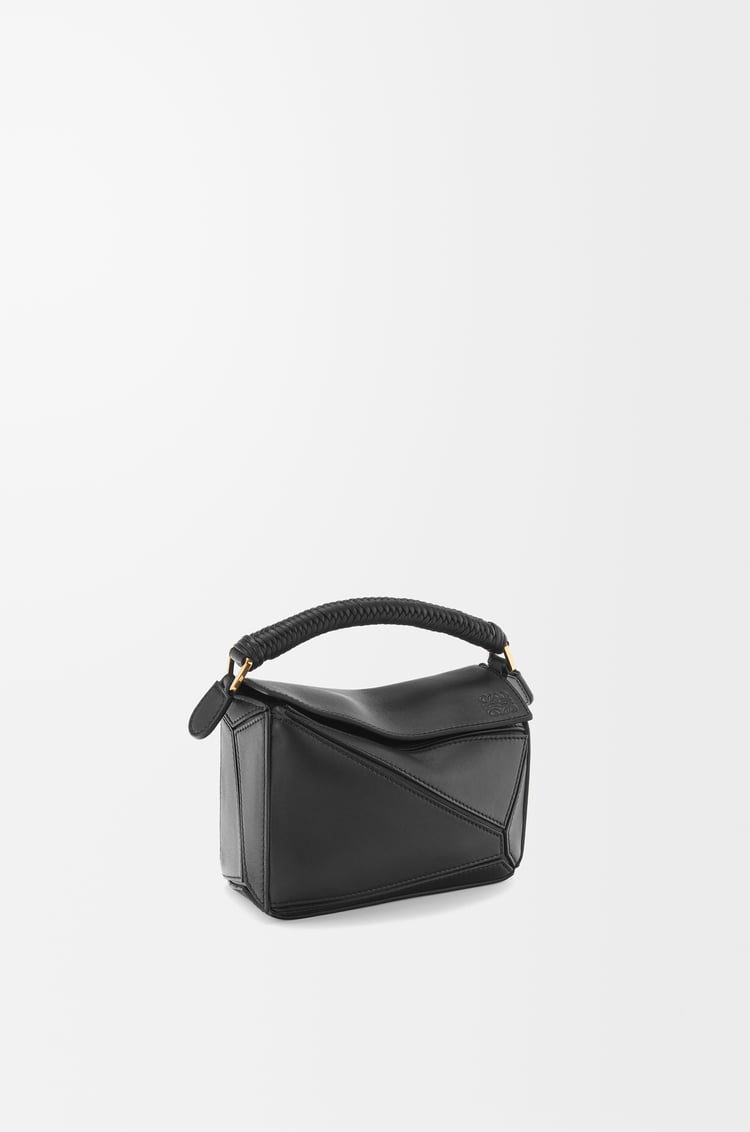 LOEWE Mini Puzzle bag in smooth calfskin Black