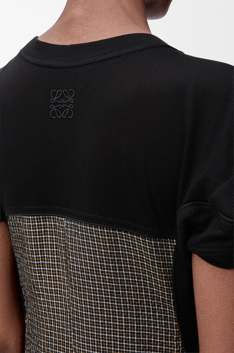 LOEWE Vestido en mezcla de viscosa y lino Negro/Multicolor