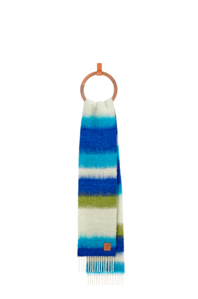 LOEWE Stripe scarf in mohair Dark Blue/Multicolor plp_rd