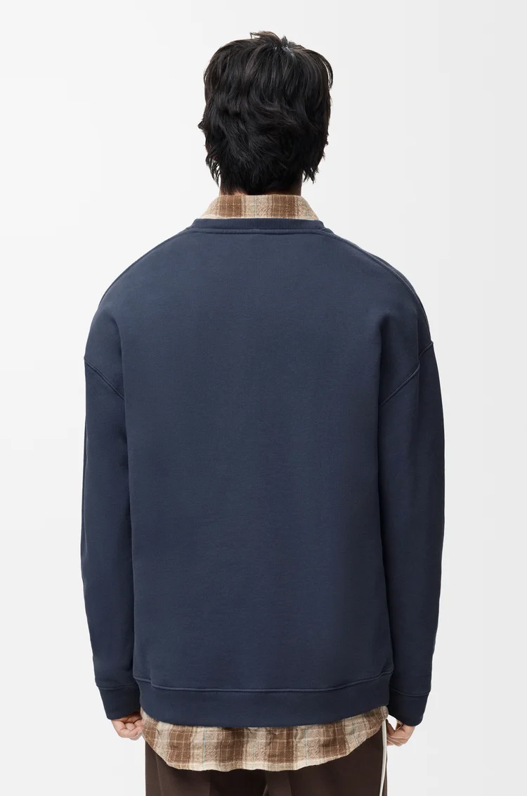 LOEWE Anagram sweatshirt in cotton Indigo Blue