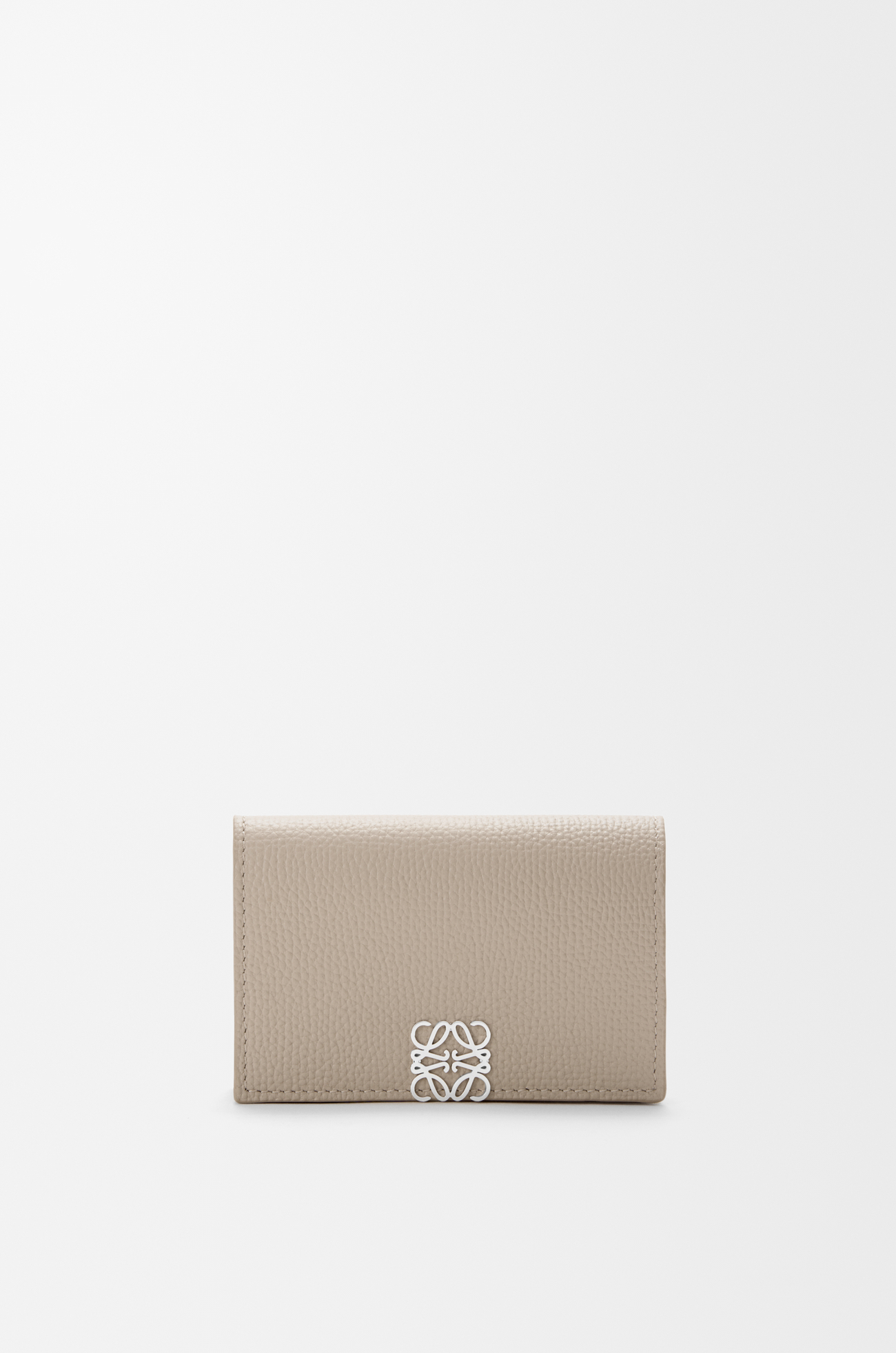 LOEWE Tarjetero Anagram en piel de ternera Arcilla