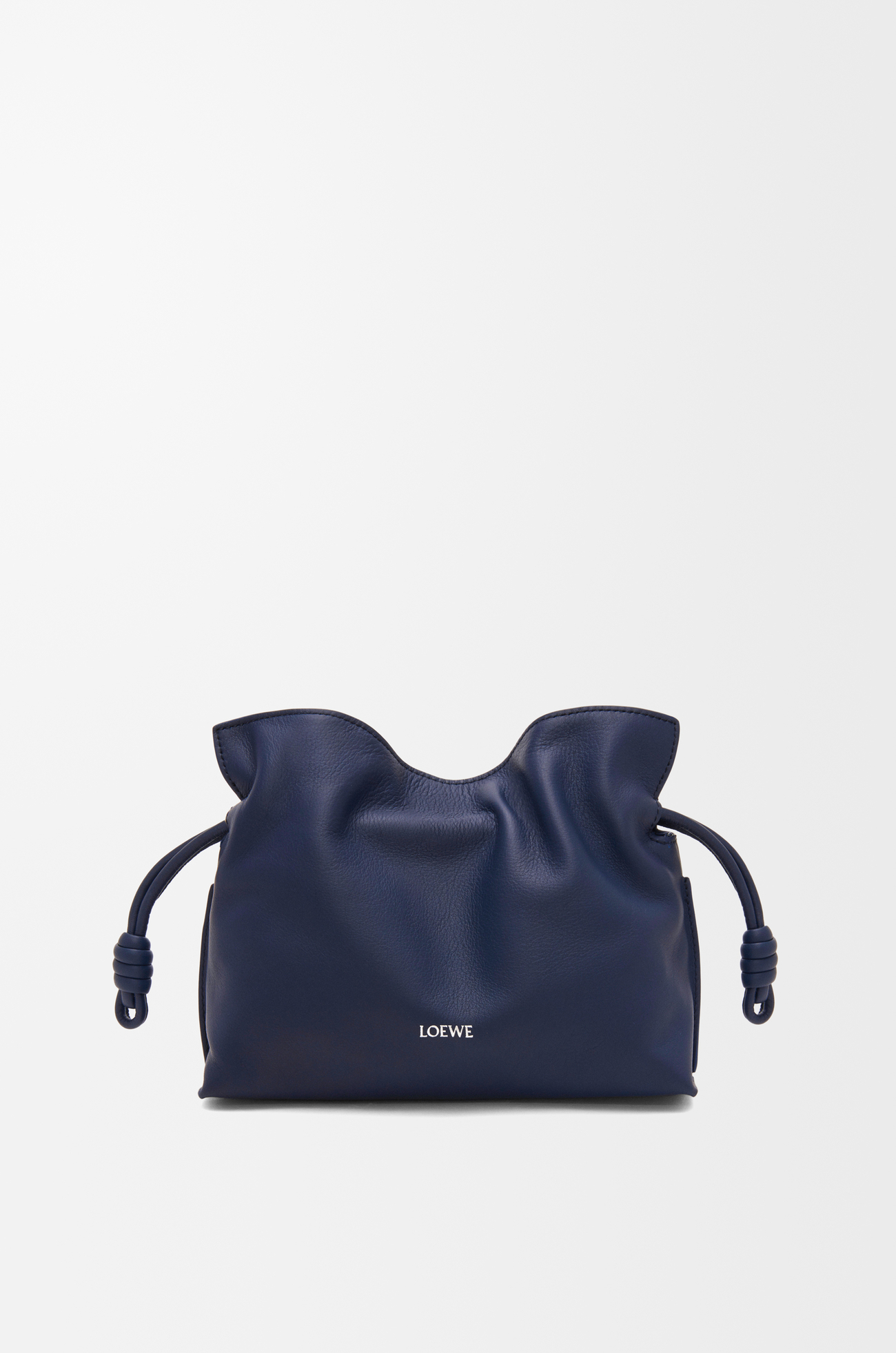 LOEWE Bolso Flamenco Clutch mini en piel napa de ternera Azul Abismo plp_rd